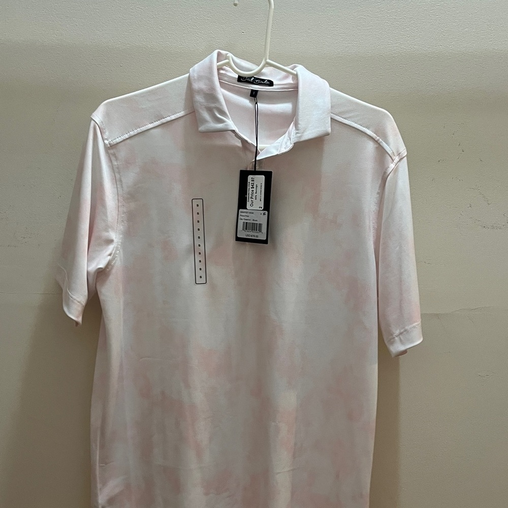 Bad Birdie Light Pink Polo Shirt